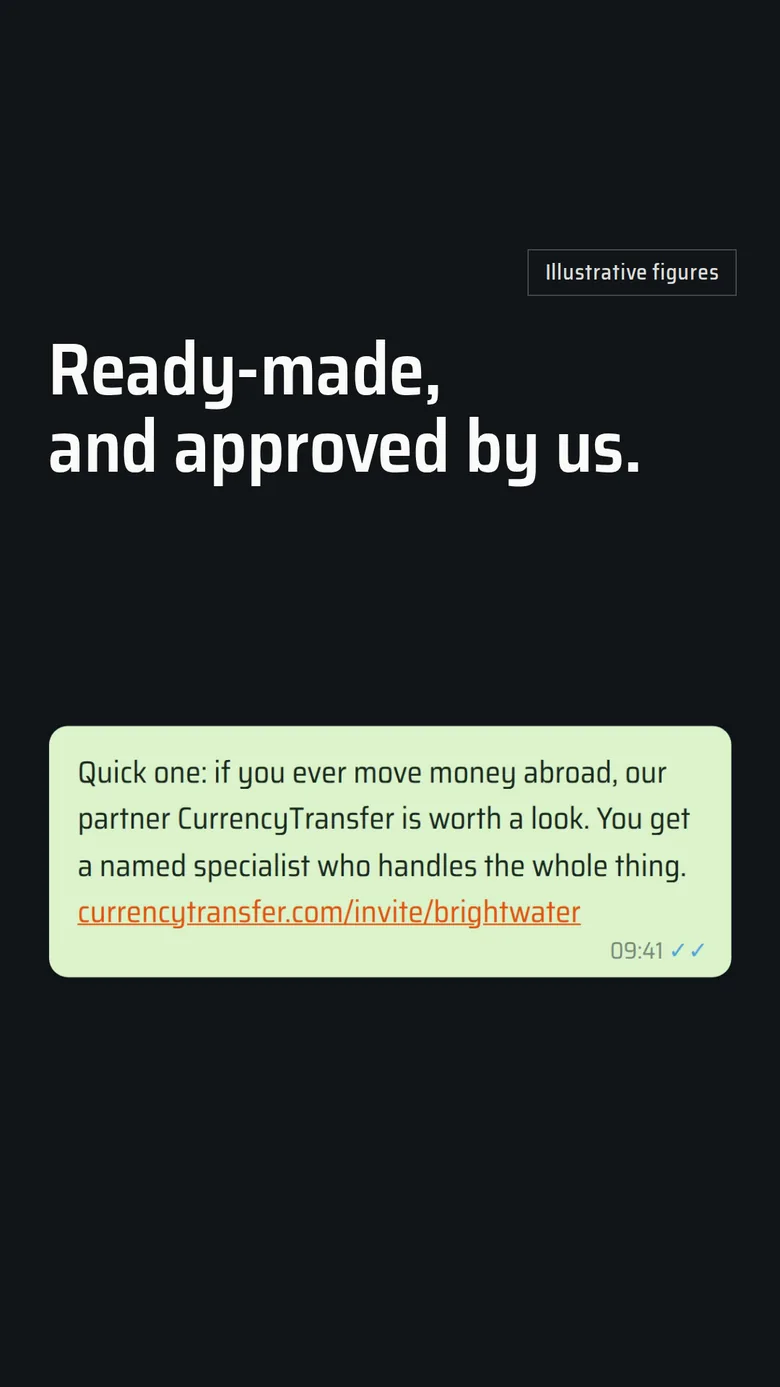 9:16, A Words above: Ready-made message